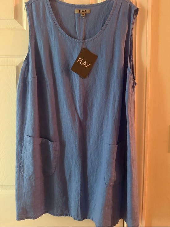 Flax Tops - Flax Linen Top in Beautiful Blue! Size 2G